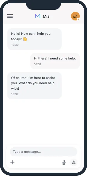 Mia — AI-assistent som mobilapp